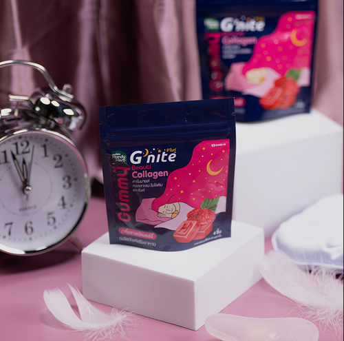 G'Nite Beauty Gummy (Raspberry flavor) - 1 Box Set (6 Pack - 24pcs)