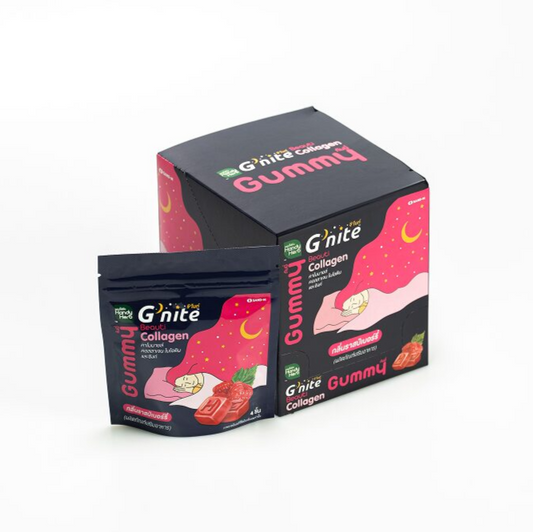 G'Nite Beauty Gummy (Raspberry flavor) - 1 Box Set (6 Pack - 24pcs)
