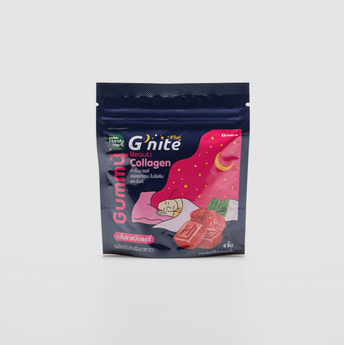 G'Nite Beauty Gummy (Raspberry flavor) - 1 Box Set (6 Pack - 24pcs)