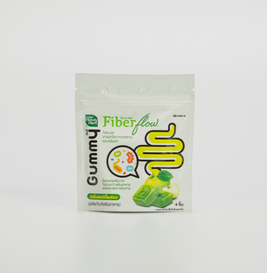 Fiber Flow Gummy (Green Apple Flavor) - 1 Box Set (6 Pack - 24pcs)