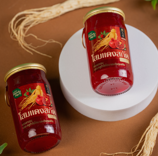 Ginseng Extract Drink Mixed with Collagen in Pomegranate Juice (65ml) - (1 pack of 6 bottles)