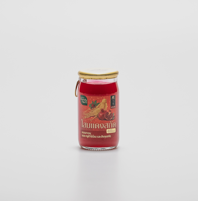 Ginseng Extract Drink Mixed with Collagen in Pomegranate Juice (65ml) - (1 pack of 6 bottles)