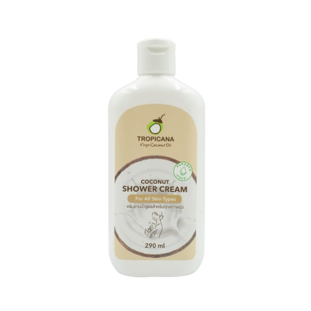 Tropicana Coconut Shower Cream For Moisturized Skin (Non Paraben) 290ml