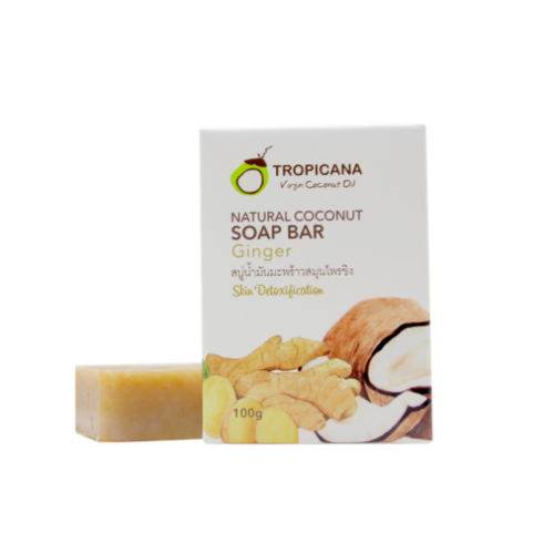 Tropicana Coconut Hand Made Soap Bar | Ginger (Non Presevative) 100g