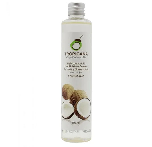 Tropicana Coconut Oil, Cold Pressed, Organic, Edible, Size 100 ML