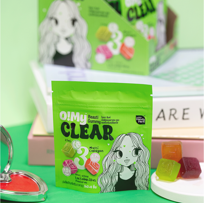 HandyHerb O!My CLEAR Beauti Gummy — Beauty & Radiance in a Gummy (1 box 6 sachets)