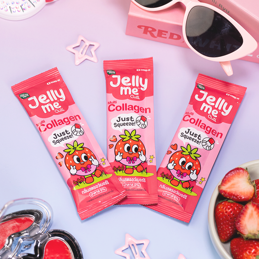HandyHerb “Jelly Me Cuti” Collagen — Strawberry Flavor (1-Box, 12 Sachets)