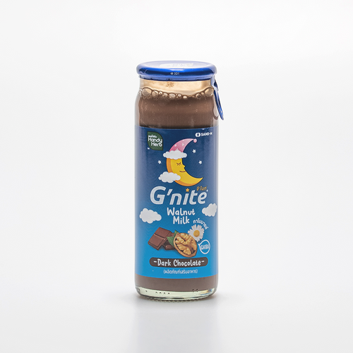 G Nite Walnut Milk, Dark Chocolate Flavor 120ml