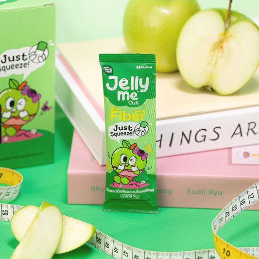 HandyHerb Jelly Me Cuti Fiber — Green Apple & Blackcurrant (1 box 12 sachets)