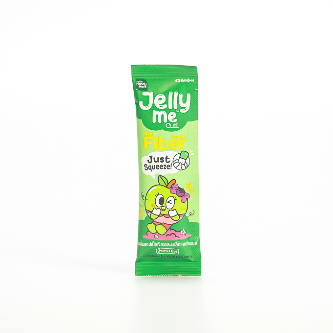 HandyHerb Jelly Me Cuti Fiber — Green Apple & Blackcurrant (1 box 12 sachets)