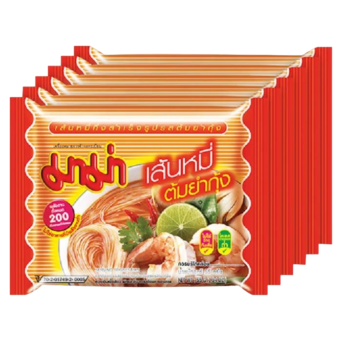 Mama Instant Rice Vermicelli Tom Yum Goong (Pack 6)
