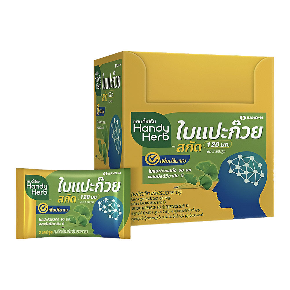 Ginkgo Biloba Leaf Extract 120mg plus Multivitamin B Capsule Box Set (24 Pack - 48 capsule)