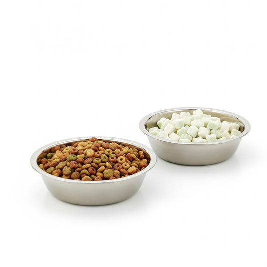 Stainless steel bowl for cats and dogs