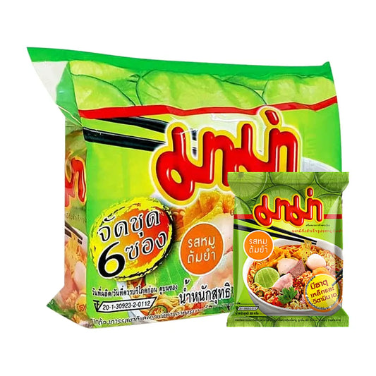 MAMA Instant Noodles Tom Yum Pork Flavour (Pack 6)