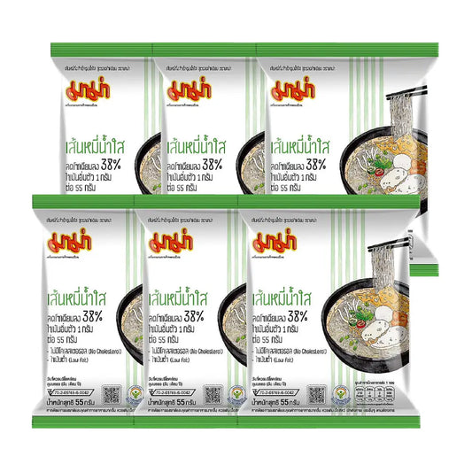 MAMA Less Soduim Instant Rice Vermicelli Clear Soup (Pack 6)