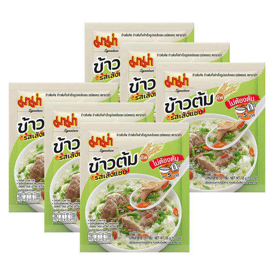 Mama Cup Instant Rice Soup Spicy Leng Soup Flavour 35g (Pack of 6pcs)