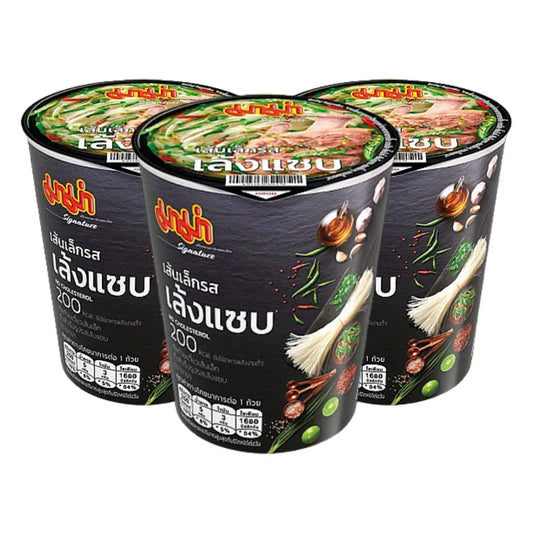 Mama Cup Instant Rice Noodles Spicy Leng Soup Flavour (Pack 3)