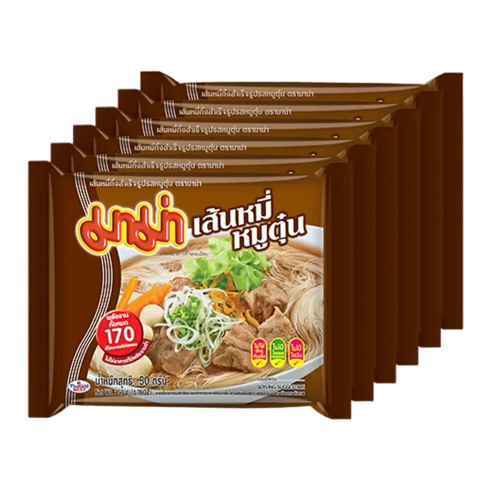 Mama Instant Rice Vermicelli Stew Pork Flavour (Pack 6)