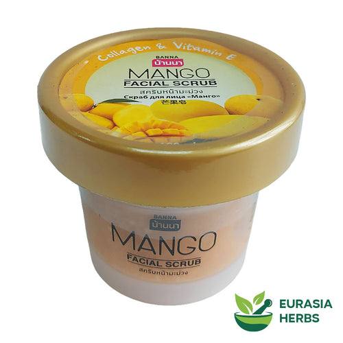 Mango Facial Scrub Collagen & Vitamin E, 100 ml, 3.38 Fl Oz