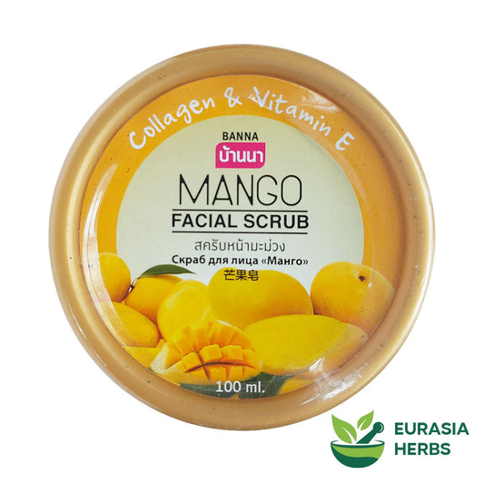 Mango Facial Scrub Collagen & Vitamin E, 100 ml, 3.38 Fl Oz