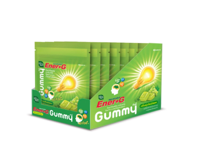 Ener+G Gummy Ginkgo (Shine Muscat Grape Flavor) - 1 Box Set (6 Pack - 24pcs)