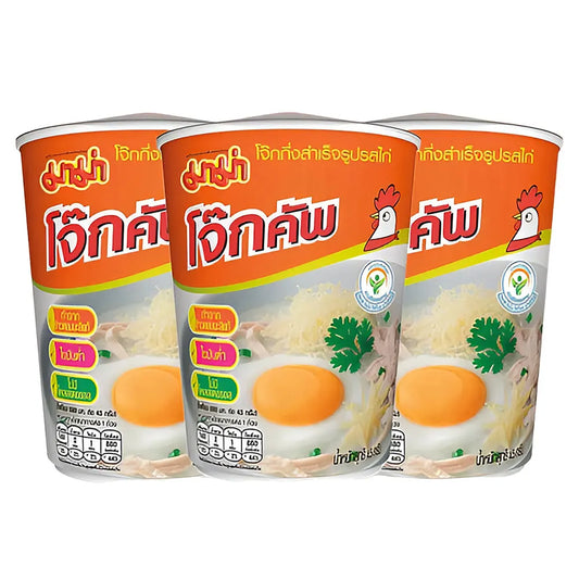 Mama Jok Cup Instant Rice Porridge Chicken Flavour 45g (Cup 3 pcs)