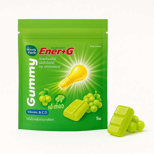 Ener+G Gummy Ginkgo (Shine Muscat Grape Flavor) - 1 Box Set (6 Pack - 24pcs)