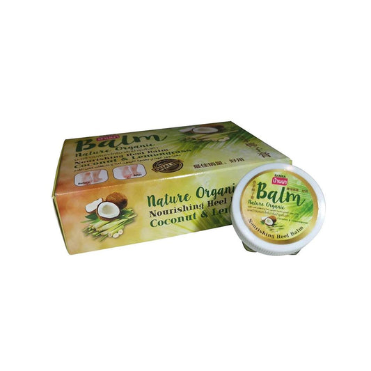 Banna Nature Organic Nourishing Heel Balm Coconut & Lemongrass 1 Box Set (6 pcs)