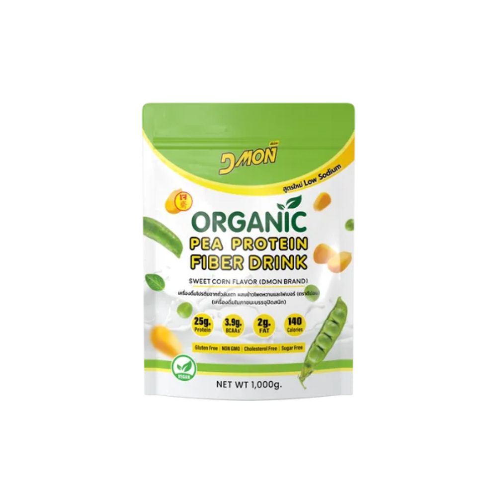 Organic Pea Protein Fiver Drink, Sweet Corn Flavor 1000g.