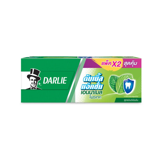 Darlie Double Action Enamel Protect Toothpaste 140g. Pack 2)