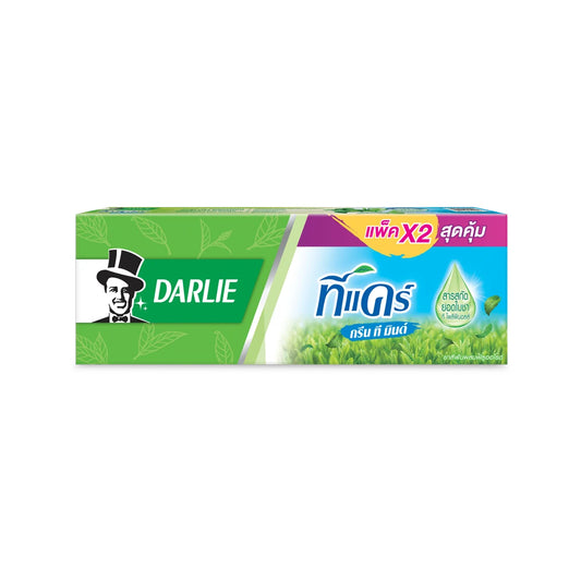Darlie Tea Care Green Tea Mint Toothpaste 160g. Pack 2
