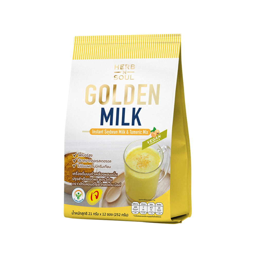 Instant Soybean & Turmeric Milk | Strengthen Immune System 12 Sachets