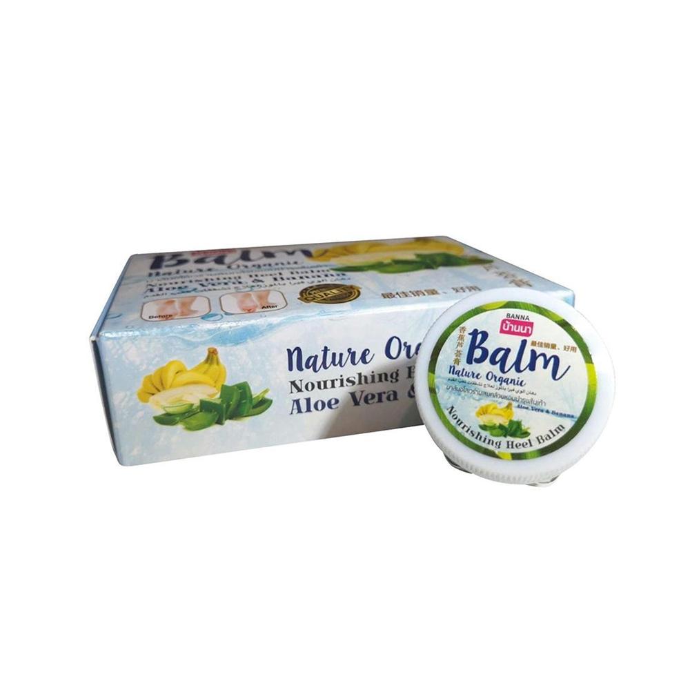 Banna Nature Organic Nourishing Heel Balm Aloe Vera and Banana 1 Box Set (6 pcs)